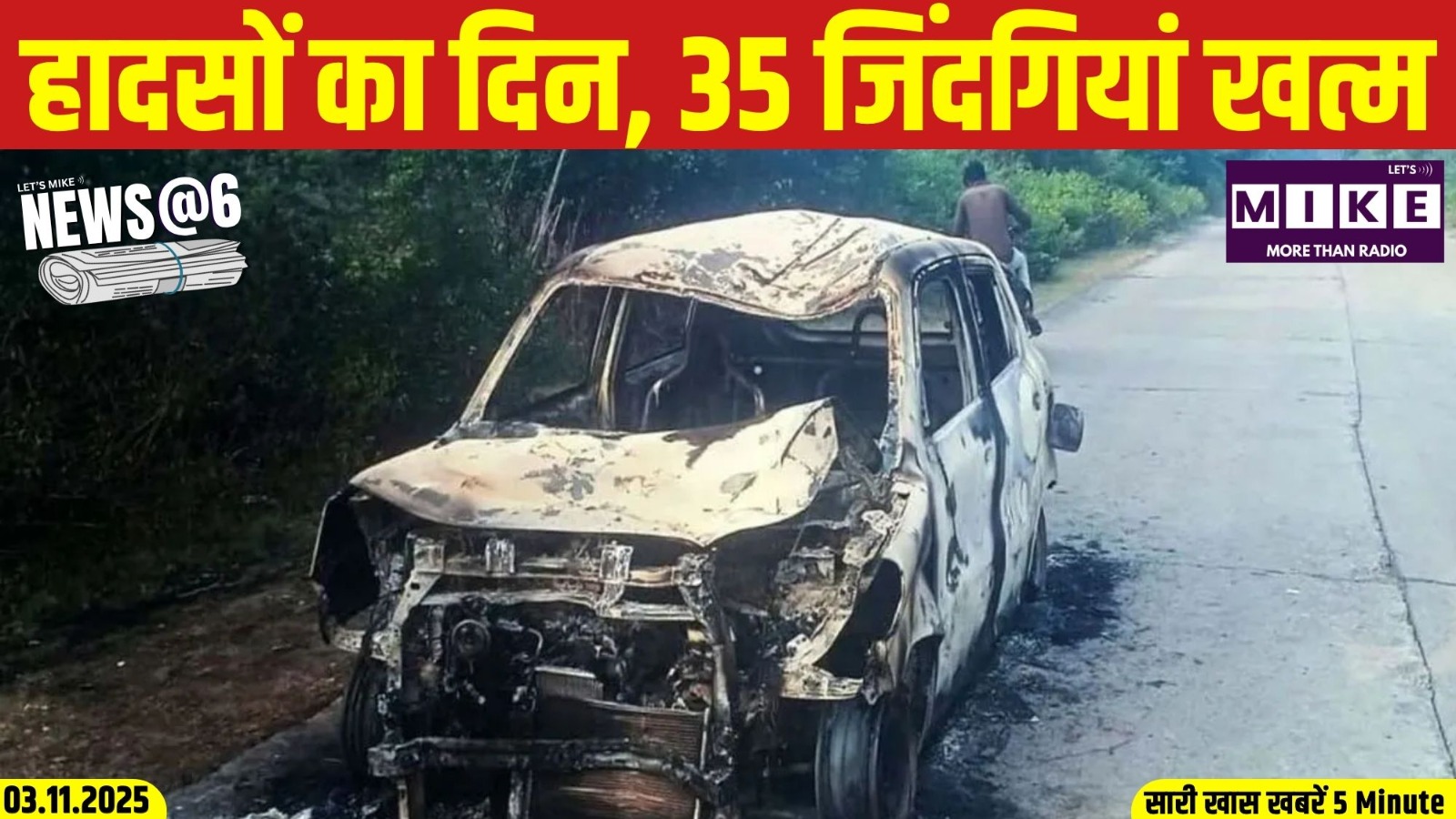 हादसों का दिन, 35 जिंदगियां खत्म | News @6